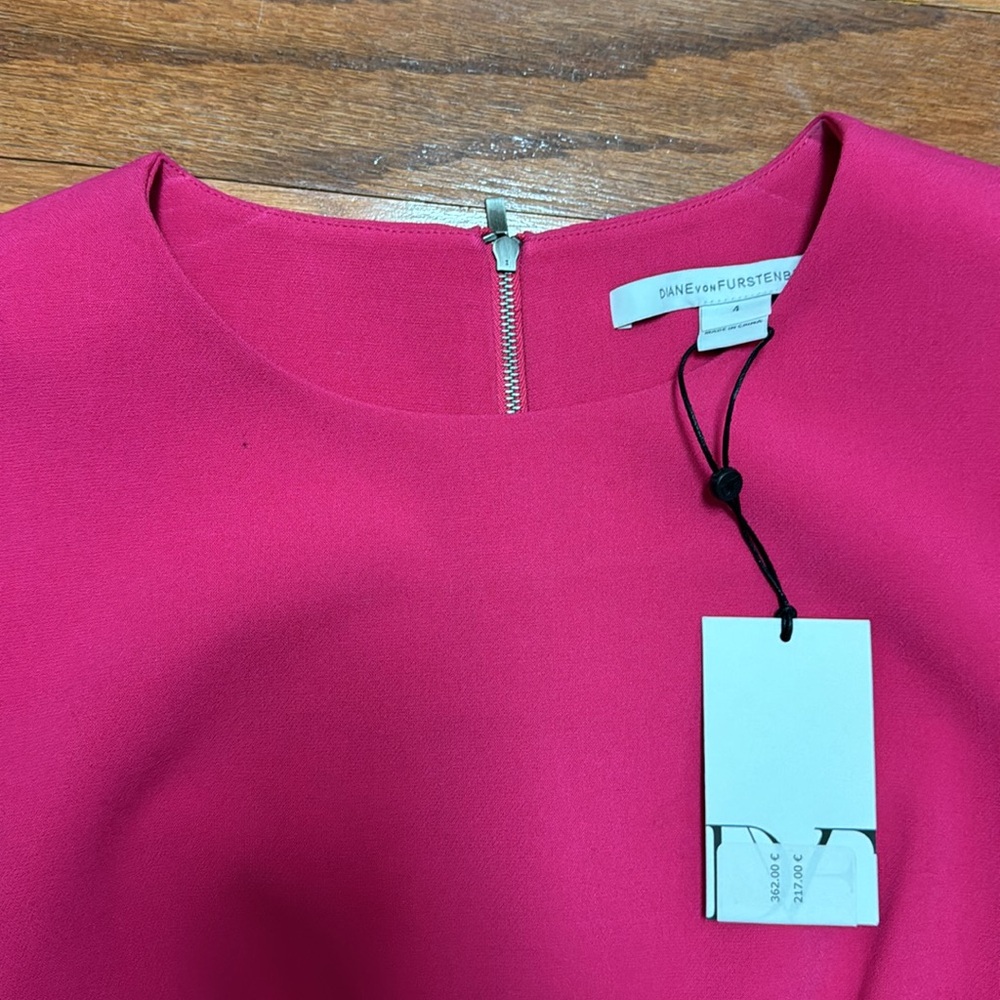 DVF shift dress in pink - Picture 2 of 4